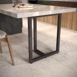 Гранада опора для стола П-образная, 40х40, H715+10 мм, черный GR40X40/715 BLC, фото 4