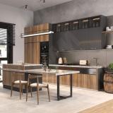 Гранада опора для стола П-образная, 40х40, H715+10 мм, черный GR40X40/715 BLC, фото 5