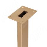 Кордова опора для стола прямоугольная, 50х25мм, H1108+12 мм, золото матовое KR50X25/1100GL, фото 1