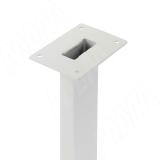 Кордова опора для стола прямоугольная, 50х25мм, H718+12 мм, белый (RAL 9003, муар) KR50X25/710WT, фото 1