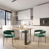 Кассель опора для стола прямоугольная, 80х20, H715+10 мм, графит, 1 шт. KS80X20/715 GR, фото 2