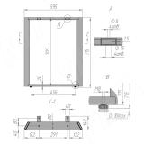 Кассель опора для стола прямоугольная, 80х20, H715+10 мм, графит, 1 шт. KS80X20/715 GR, фото 4