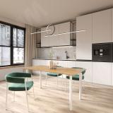 Левадия опора для стола круглая D51, H714+18 мм, белый (RAL 9003, муар) LDA50X50/710 WT, фото 4