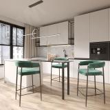 Левадия опора для стола круглая D51, H870+18 мм, черный (RAL 9005, муар) LDA50X50/870 BLC, фото 4