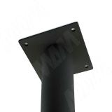 Левадия опора для стола круглая D51, H820+18 мм, черный (RAL 9005, муар) LDA50X50/820 BLC, фото 2