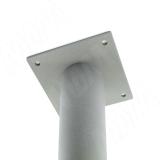 Левадия опора для стола круглая D51, H820+18 мм, хром матовый (RAL 9006, муар) LDA50X50/820 CRM, фото 2