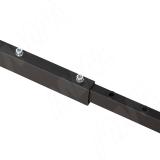 Штутгарт металлокаркас-стола телескопического 715х1200/1300/1400/1500/1600х800мм, черный (RAL9005, муар) MF.28.715x1200x800.BLC, фото 3