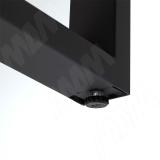 Штутгарт металлокаркас-стола телескопического 715х1200/1300/1400/1500/1600х800мм, черный (RAL9005, муар) MF.28.715x1200x800.BLC, фото 5