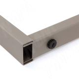 Пилар опора для стола П-образная, 60х30, 50х30 H715+15 мм, бежевый металлик, 1шт. П60-50X30/715.BGM, фото 3