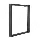 Пилар опора для стола П-образная, 60х30, 50х30 H715+15 мм, черный, 1шт. П60-50X30/715.BLC, фото 1