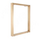 Пилар опора для стола П-образная, 60х30, 50х30 H715+15 мм, золото матовое, 1шт. П60-50X30/715.GL, фото 1