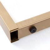 Пилар опора для стола П-образная, 60х30, 50х30 H715+15 мм, золото матовое, 1шт. П60-50X30/715.GL, фото 2