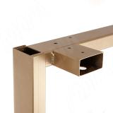 Пилар опора для стола П-образная, 60х30, 50х30 H715+15 мм, золото матовое, 1шт. П60-50X30/715.GL, фото 3