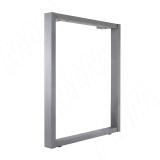 Пилар опора для стола П-образная, 60х30, 50х30 H715+15 мм, серый металлик, 1шт. П60-50X30/715.GRM, фото 1