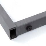 Пилар опора для стола П-образная, 60х30, 50х30 H715+15 мм, серый металлик, 1шт. П60-50X30/715.GRM, фото 2