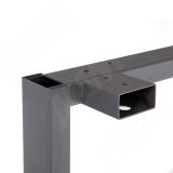 Пилар опора для стола П-образная, 60х30, 50х30 H715+15 мм, серый металлик, 1шт. П60-50X30/715.GRM, фото 3
