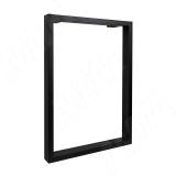 Пилар опора для стола П-образная, 60х30, 595xH820 (+10 мм), черный (RAL 9005, муар) П60X30/595X820 BLC, фото 1