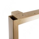 Пилар опора для стола П-образная, 60х30, H715+10 мм, золото матовое П60X30/715 GL, фото 2