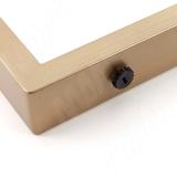 Пилар опора для стола П-образная, 60х30, H715+10 мм, золото матовое П60X30/715 GL, фото 3