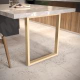 Пилар опора для стола П-образная, 60х30, H715+10 мм, золото матовое П60X30/715 GL, фото 4