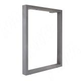 Пилар опора для стола П-образная, 60х30, H715+10 мм, серый металлик, 1шт. П60X30/715.GRM, фото 1