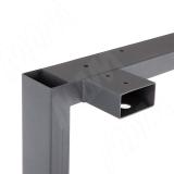 Пилар опора для стола П-образная, 60х30, H715+10 мм, серый металлик, 1шт. П60X30/715.GRM, фото 2