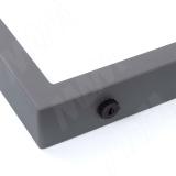 Пилар опора для стола П-образная, 60х30, H715+10 мм, серый металлик, 1шт. П60X30/715.GRM, фото 3