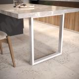 Пилар опора для стола П-образная, 60х30, H715+10 мм, белый, 1шт. П60X30/715 WT, фото 4