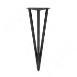 PIN опора для стола V-образная, 180х447+10 мм, черный (RAL 9005, муар) PIN180x450 BLC, фото 1