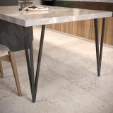 PIN опора для стола V-образная, 180х712+10 мм, черный PIN180x715 BLC, фото 5