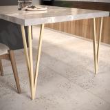 PIN опора для стола V-образная, 180х712+10 мм, золото матовое PIN180x715 GL, фото 3