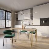 PIN опора для стола V-образная, 180х712+10 мм, золото матовое PIN180x715 GL, фото 4