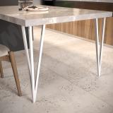 PIN опора для стола V-образная, 180х712+10 мм, белый PIN180x715 WT, фото 3