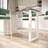 Пилар опора для стола П-образная, 60х30, 445хH820-870 (+10 мм), белый (RAL 9003, муар) ПТ60X30/445X820-870 WT, фото 4