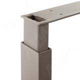 Пилар опора для стола П-образная, 60х30, H820-870 (+10 мм), бежевый металлик, 1шт. ПТ60X30/820-870.BGM, фото 3