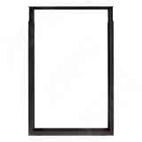 Пилар опора для стола П-образная, 60х30, H820-870 (+10 мм), черный, 1шт. ПТ60X30/820-870 BLC, фото 1