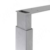 Пилар опора для стола П-образная, 60х30, H820-870 (+10 мм), хром матовый ПТ60X30/820-870 CRM, фото 2