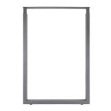 Пилар опора для стола П-образная, 60х30, H820-870 (+10 мм), серый металлик, 1шт. ПТ60X30/820-870.GRM, фото 1