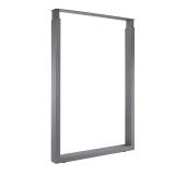 Пилар опора для стола П-образная, 60х30, H820-870 (+10 мм), серый металлик, 1шт. ПТ60X30/820-870.GRM, фото 2