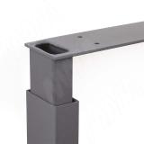 Пилар опора для стола П-образная, 60х30, H820-870 (+10 мм), серый металлик, 1шт. ПТ60X30/820-870.GRM, фото 3