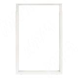 Пилар опора для стола П-образная, 60х30, H820-870 (+10 мм), белый, 1шт. ПТ60X30/820-870 WT, фото 1