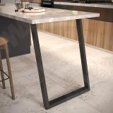 Сантьяго опора для стола П-образная, 60х30, H870+10 мм, черный SN60X30/870 BLC, фото 5