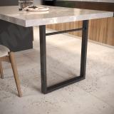 Севилья опора для стола П-образная, 60х30, H715+10 мм, черный SV60X30/715 BLC, фото 4