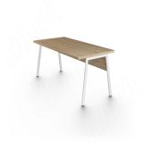 Турин опора для стола трапециевидная, 40х20, H731+10мм, белый, 2шт. T40X20/735 WT, фото 1