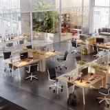 Турин опора для стола трапециевидная, 40х20, H731+10мм, белый, 2шт. T40X20/735 WT, фото 4