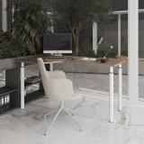 Опора для стола выдвижная, D60/50, H=710-870мм, белый матовый, 4шт. TG609.710.WT, фото 4