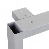 Толедо опора для стола П-образная, 60х30, 595xH723+15 мм, хром матовый (RAL 9006, муар) TL60X30/595X720CRM, фото 2