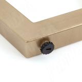 Сальта опора для стола V-образная, 40х40, H715+10 мм, золото матовое V40X40/715 GL, фото 4