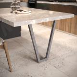 Сальта опора для стола V-образная, 40х40, H820 (+10 мм), графит V40X40/820 GR, фото 4