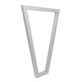 Сальта опора для стола V-образная, 40х40, H820 (+10 мм), хром матовый (RAL 9006, муар) V40X40/820 CRM, фото 1